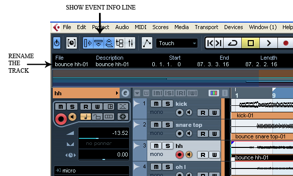 ableton live or cubase 3 split tracks