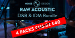 Noise design raw acoustic d b   idm bundle banner