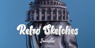 Streamline samples retro sketches banner
