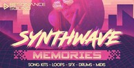 Resonance sound synthwave memories banner