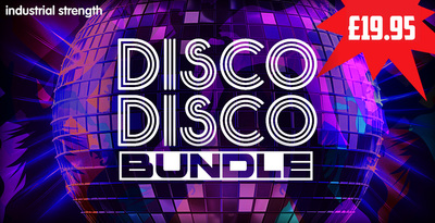 Industrial strength disco disco bundle banner