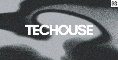 Abstract sounds tech house banner