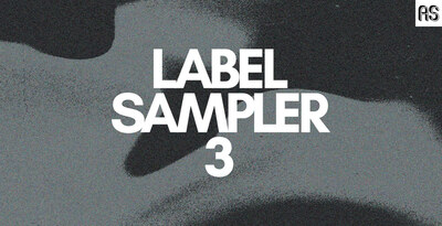 Abstract sounds label sampler 3 banner