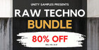 Unity records raw techno bundle banner