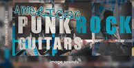 American punk rock guitars banner